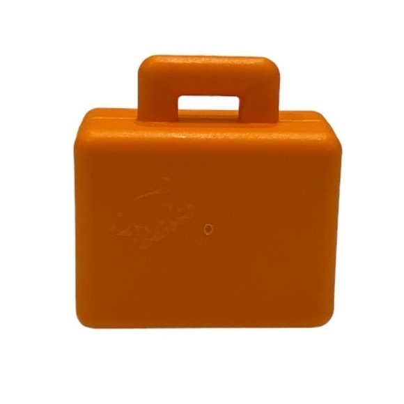 Lego Duplo ORANGE SUITCASE CASE BRIEFCASE Home Office Luggage Airport - Picture 1 of 16
